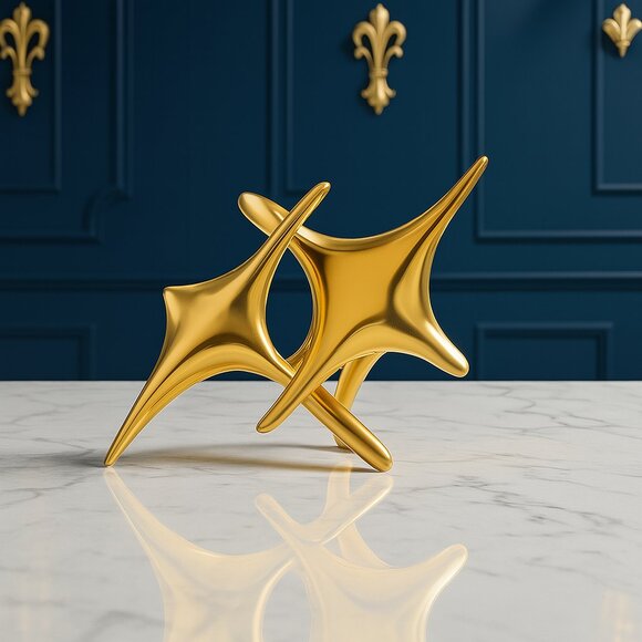 🆕 Celestial Starburst 18K Gold Plated Adjustable Ring | Sculptural | Futuristic - Picture 1 of 14